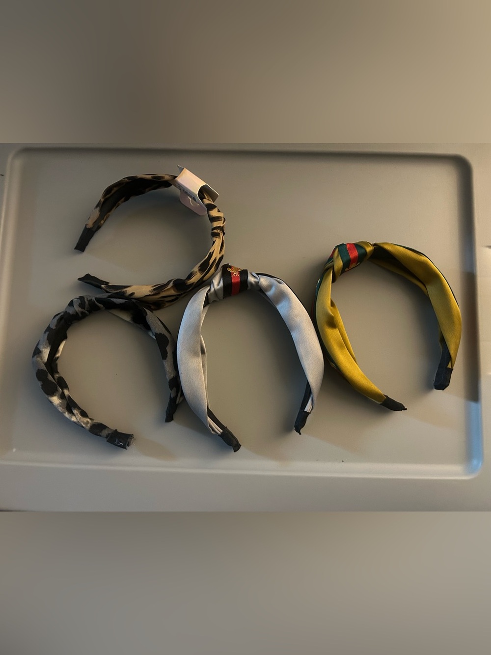 Silk-Style Knot Headband - assorted  colors.